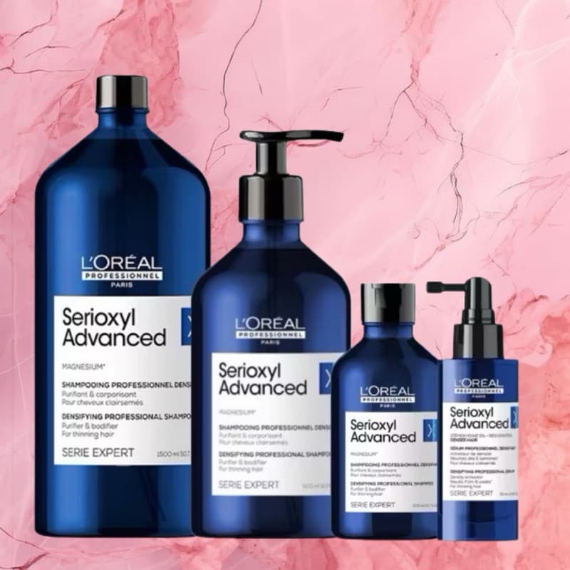 LOREAL Serioxyl Advanced 90 300 500 1500 ML.แชมพู และ เซรั่มหยดหนังศรีษะ ลดการหลุดร่วงเส้นผม รูปที่ 1
