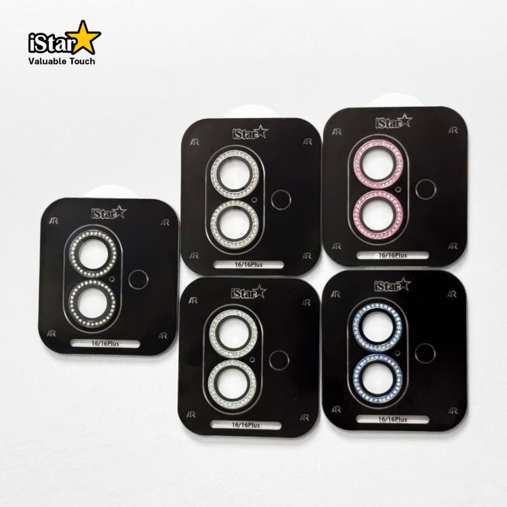 iStar ฟิล์มกระจกเลนส์กล้อง วงเพชร Camera Lens Diamond For iphone 17ProMax 17 Air 16ProMax 16Plus 16 รูปที่ 9