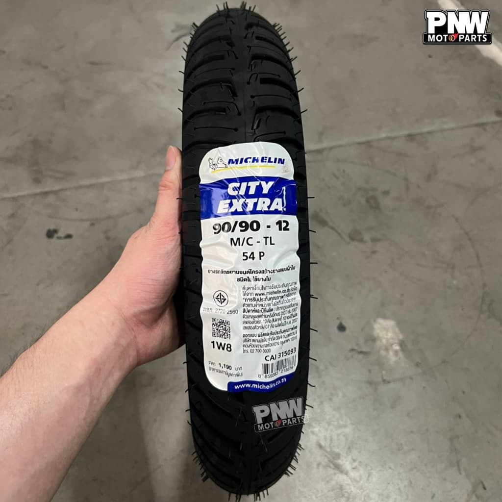 ยางนอกมิชลิน MICHELIN CITY EXTRA ขอบ 10 และ 12 ยางหน้า 90/90-12 TL ยางหลัง 100/90-10 TL สำหรับมอเตอร์ไซค์ Honda Lead 125 รูปที่ 2