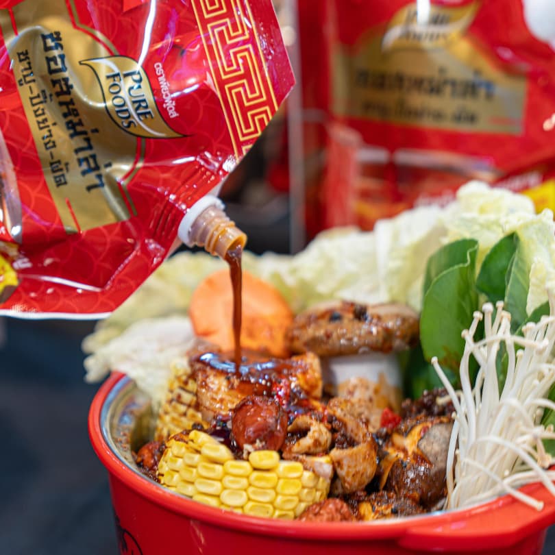 เพียวฟู้ดส์ ชาบู น้ำซุปชาบู น้ำดำ แจ่วฮ้อน หม่าล่า ขนาด 100g - 900g ซุปสำเร็จรูป ซอสปรุงรส รูปที่ 4