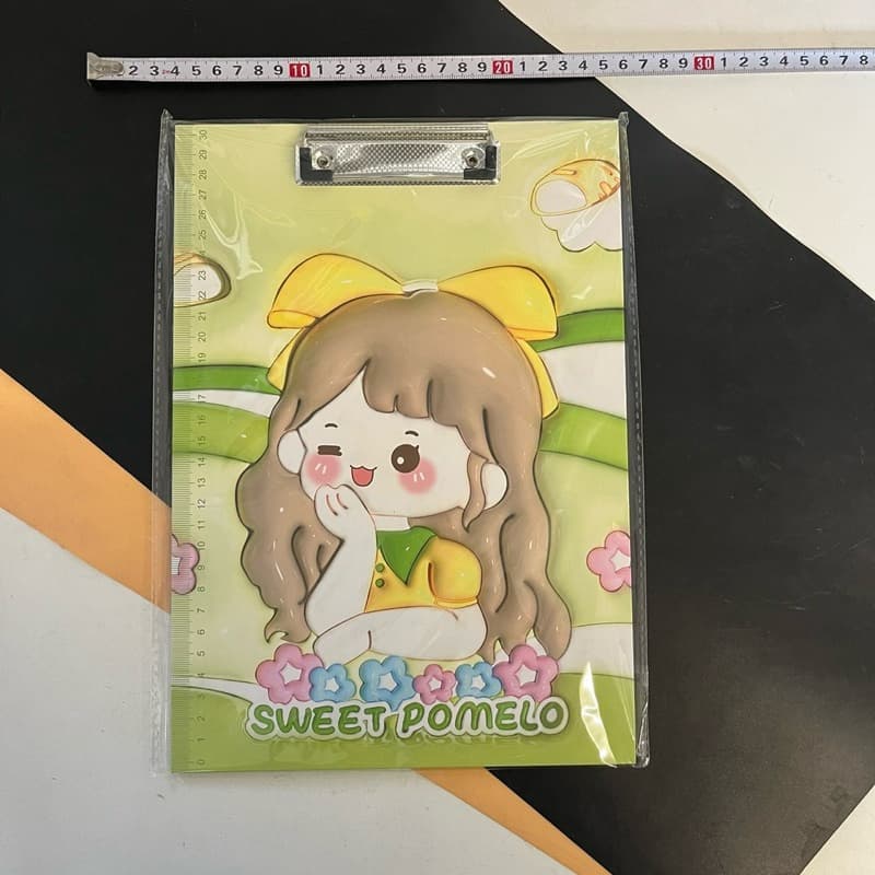 No.2131 คลิปบอร์ด A4 Clip Board กระดานรองเขียน สีสันน่ารัก กระดานรองเขียน กระดานรองเขียนลายการ์ตูน รูปที่ 5