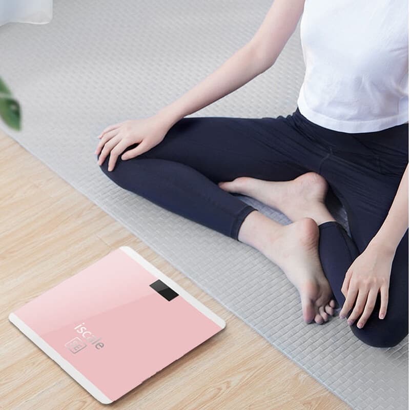 เครื่องชั่งน้ำหนักดิจิตอล แสดงอุณหภูมิชาร์จUSB เครื่องช่ั่งน้ำหนักดิจิตอล รับได้0.1-180KG จอ LED รูปที่ 6