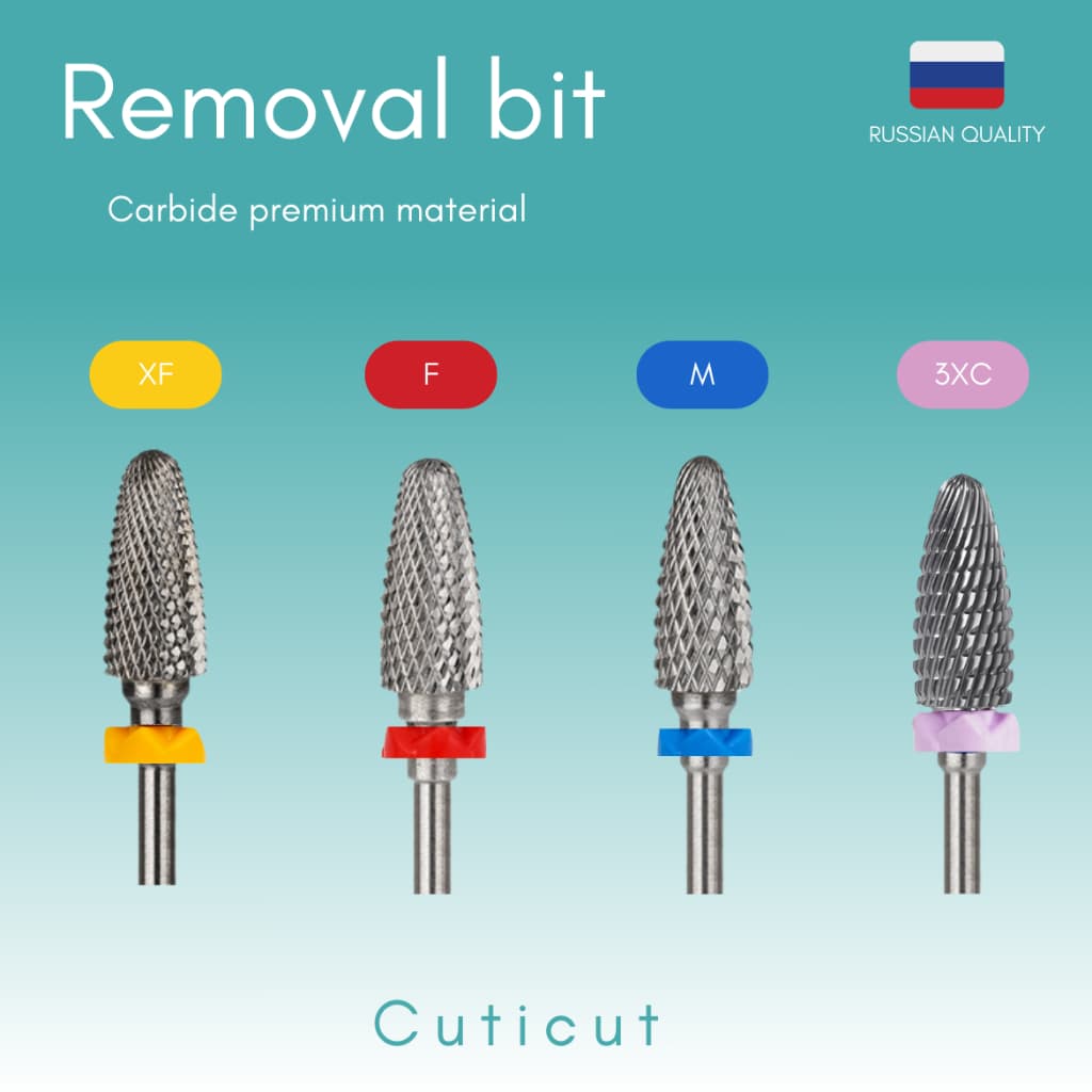 Cuticut Carbide Removal bit 5.6*14.0 หัวเจียรคาร์ไบท์ สำหรับเจียรล้างเล็บ รูปที่ 1
