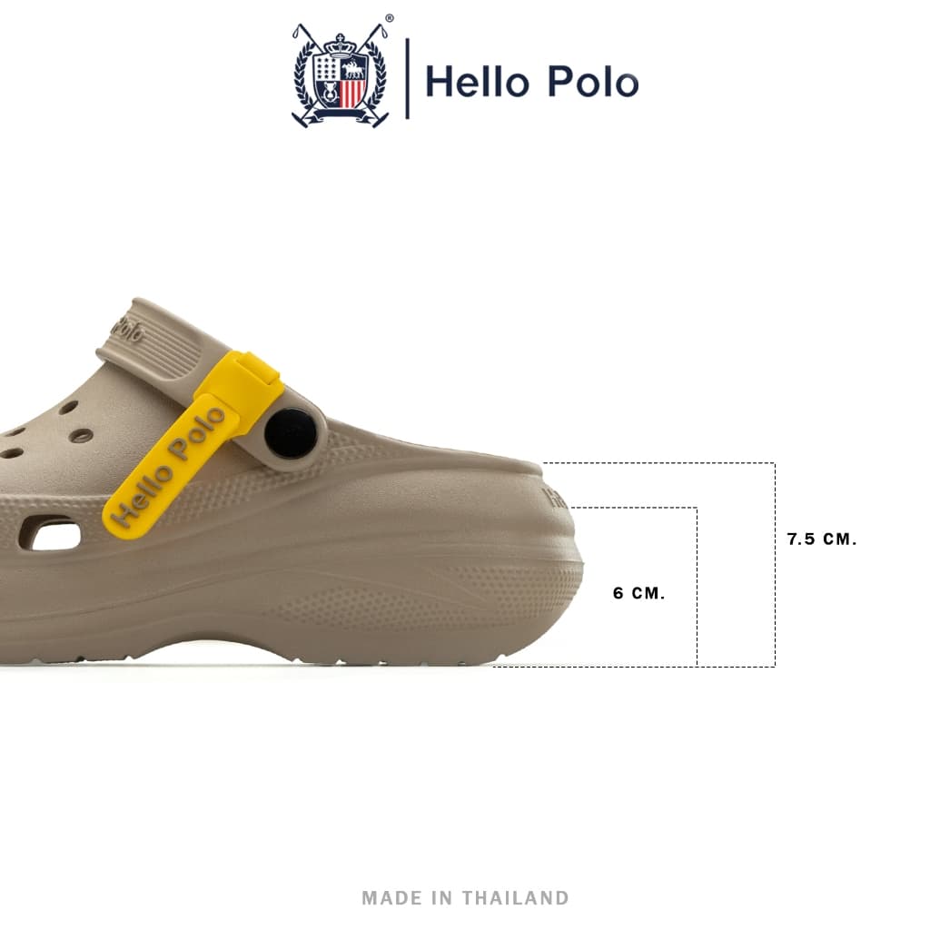 Hello Polo รองเท้าหัวโตผู้หญิง รองเท้าแตะป้องกันกลิ่น วัสดุ EVA ทนต่อการสึกหรอ กันลื่น พื้นหนา เหมาะกับฤดูร้อน HP8052 รูปที่ 2