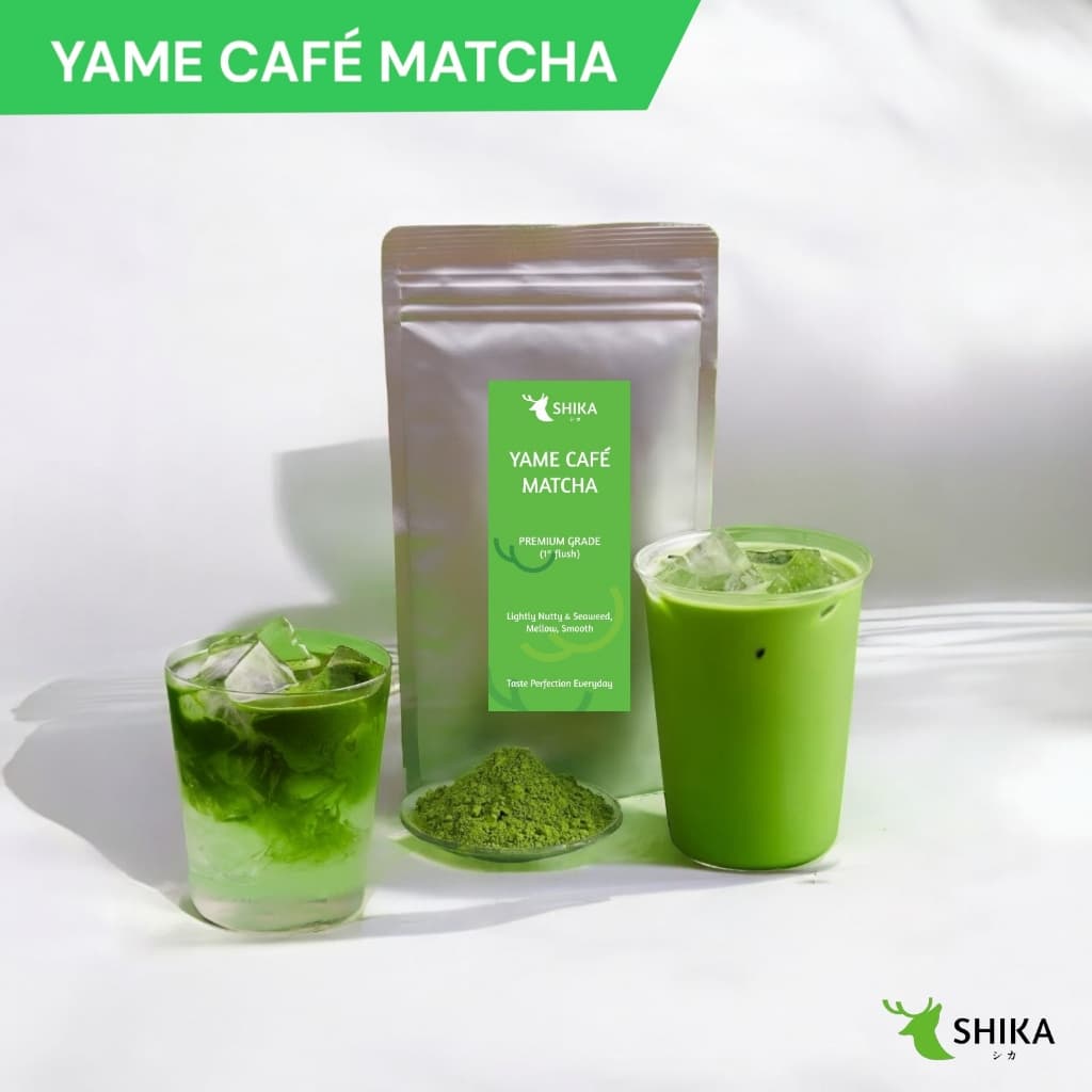 SHIKA MATCHA | YAME CAFÉ MATCHA ยาเมะ คาเฟ่ มัทฉะ ผงมัทฉะแท้ 100% รูปที่ 1