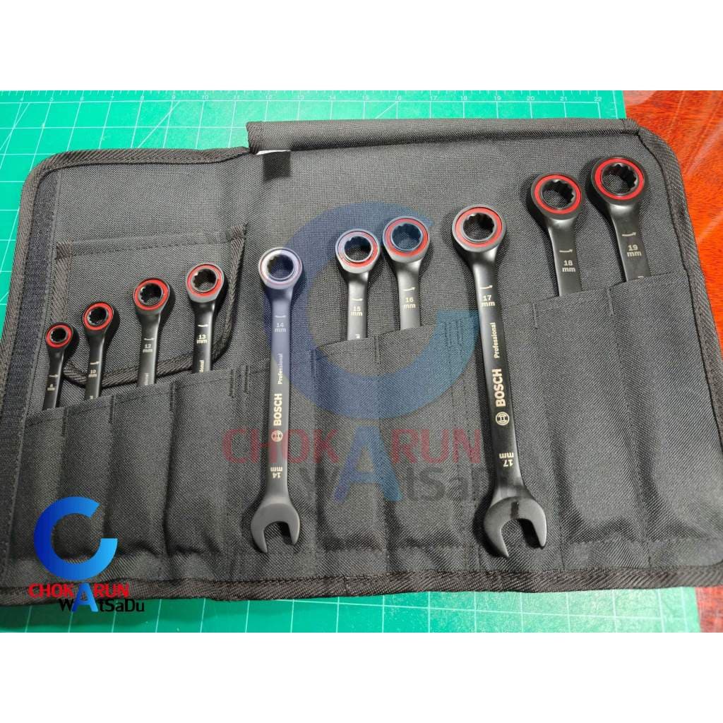 Bosch ประแจ แหวนฟรี - ไม่ฟรี ปากตาย ชุดประแจปากตาย-แหวนฟรี ไม่ฟรี รูปที่ 5