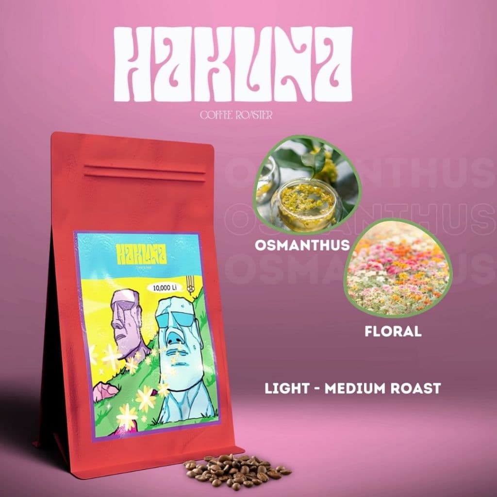 Hakuna Coffee Roaster เมล็ดกาแฟคั่วอ่อนกลาง หอมหมื่นลี้ Osmanthus อราบิก้า 100% รูปที่ 2