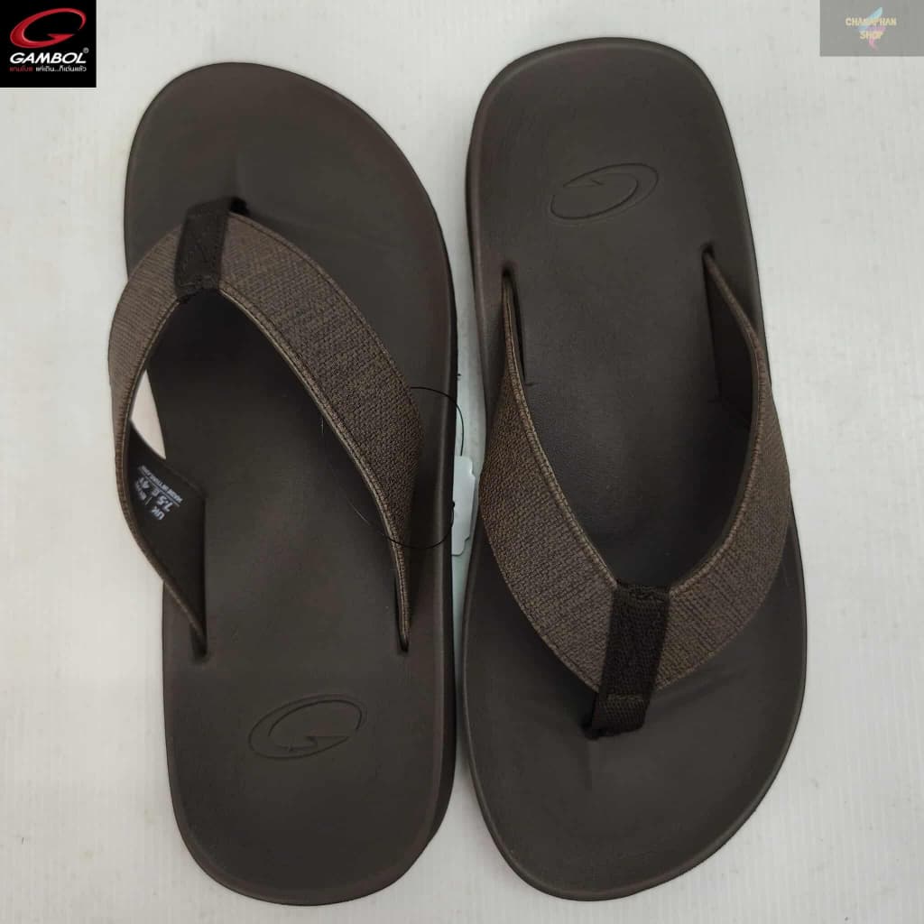 GAMBOL แกมโบล ZEN BOLD รองเท้าแตะแบบหนีบชาย รุ่น GM11451 สีดำ/สีน้ำตาล Size 40-44 รูปที่ 7