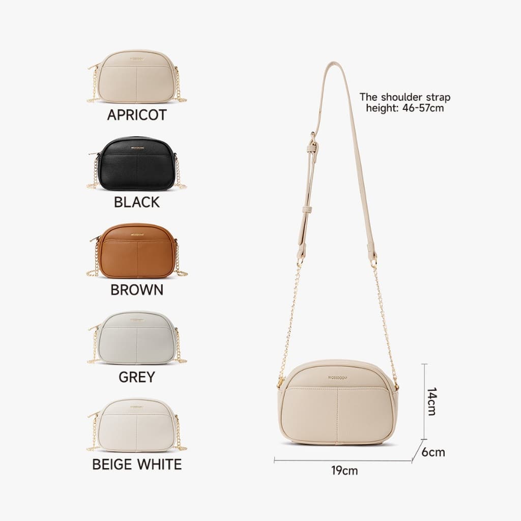 MOSSDOOM Hiraki Bag กระเป๋าสะพายไหล่ขนาดเล็กสําหรับผู้หญิง สีมินิมอล มีห้าสีให้เลือก เข้ากับทุกวัย รูปที่ 2