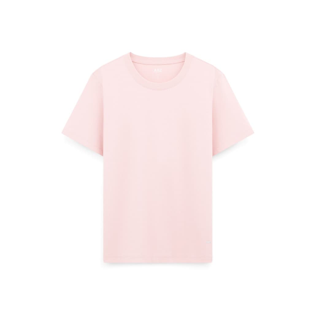 AIIZ เสื้อยืดคอกลมผู้หญิงสีพื้น โลโก้ AIIZ Women’s AIIZ Logo T-Shirts Cotton Polyester รูปที่ 4