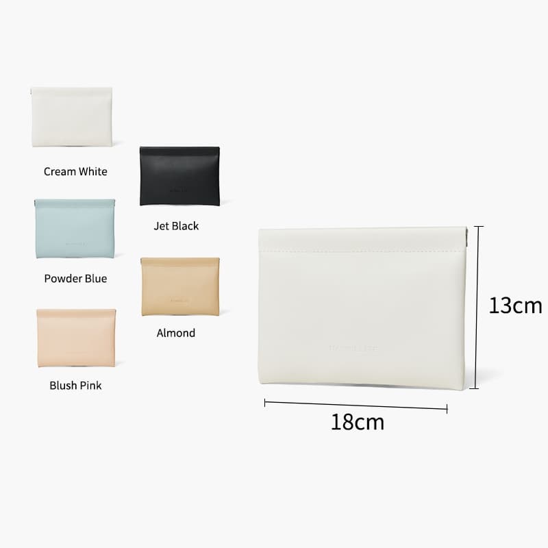 NAWOELITE Women's Wallets กระเป๋าใส่เหรียญ/บัตรการ์ด มินิมอล ขนาดพกพา Lucia Mini Pouch card wallet 5 สีให้เลือก รูปที่ 9