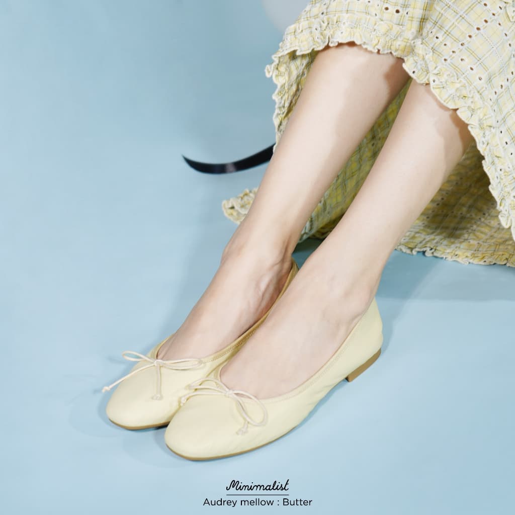 𝐌𝐈𝐍𝐈𝐌𝐀𝐋𝐈𝐒𝐓 รองเท้าคัทชูส้นสูงหนังแกะ รุ่น Audrey mellow หนังนิ่ม น้ำหนักเบา สบายเท้า สไตล์สาวปารีเซียง รูปที่ 6