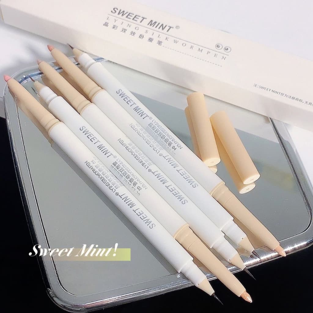 YOTAI Sweet Mint อายแชโดว์ ไฮไลท์ อายไลน์เนอร์ แบบสองหัว เนื้อแมตต์ สีสวย กันน้ํา ติดทนนาน แบบพกพา รูปที่ 2