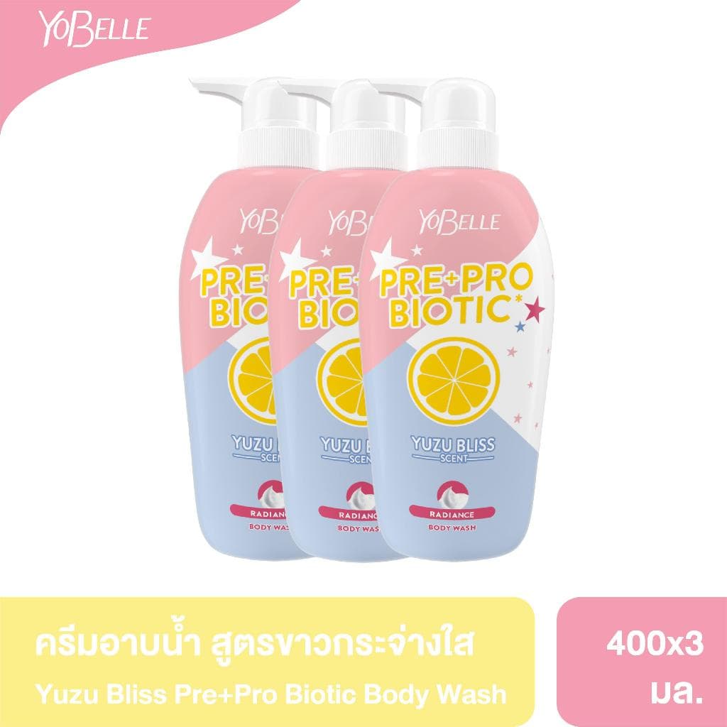 Yobelle Yuzu Bliss Scent Radiance Body Wash 400ml รูปที่ 1
