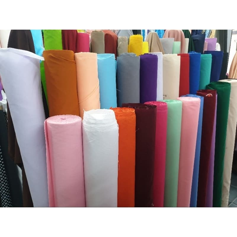 มีส่งด่วนทันที ผ้าคอตตอน สีพื้น โทเร โจงกระเบน เรียนรำ หน้ากว้าง มีให้เลือกมากกว่า30+สี เมตร หลา กว้าง 115 ซม รูปที่ 3