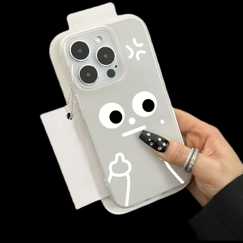 ฝาครอบโทรศัพท์นุ่ม ดูถูกจากมือเล็กๆน้อยๆ For iPhone 11 13 17 16 15 เคส ไอโฟน12 14 ProMax 7 8Plus X XR XSMaxกันกร รูปที่ 5