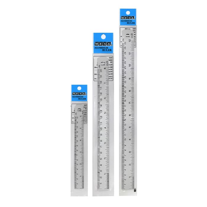 MESA ไม้บรรทัดอลูมิเนียม ไม้บรรทัด ขนาด 15 cm. 20 cm. 30 cm. แบบปีกนก รูปที่ 5
