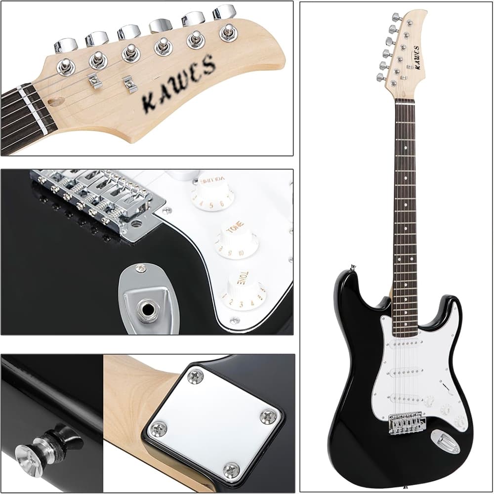 กีต้าร์ไฟฟ้า Kawes Electric Guitar ST กีต้าร์ไฟฟ้า ฟรี สายแจ็ค ปิ๊ก3อัน คู่มือ ประแจ รูปที่ 4