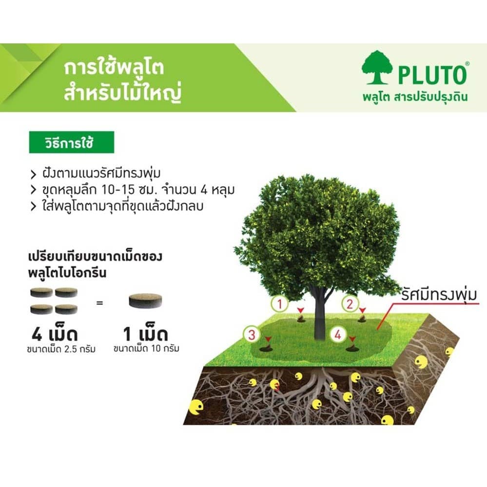 โปรโมชั่น ลดล้างสต็อก พลูโต ไบโอกรีน ขนาด 2.5g X 40 เม็ด รูปที่ 4