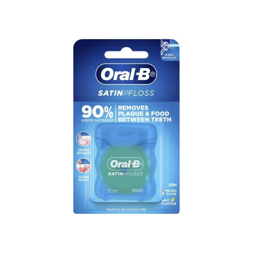 Oral-B ออรัลบี ไหมขัดฟัน ซาตินฟรอส 50 เมตร รูปที่ 2