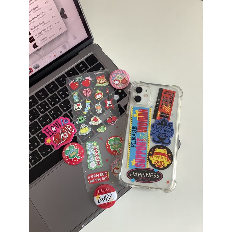 sticker die-cut สติ๊กเกอร์ไดคัท 100% รูปที่ 2