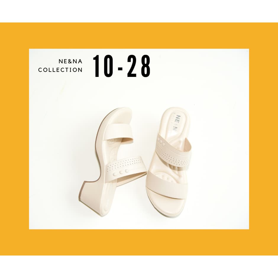 รองเท้าผู้หญิงเเบบเเตะสวมส้นสูงปานกลาง No. 10-28 NE&NA Collection Shoes รูปที่ 3