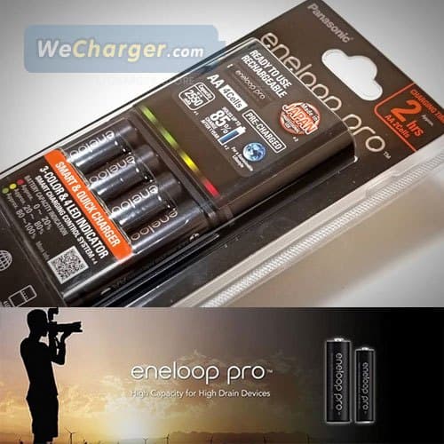 PANASONIC ENELOOP PRO ชุดแท่นชาร์จเร็ว + ถ่าน AA 2550mAh 4 ก้อน รูปที่ 4