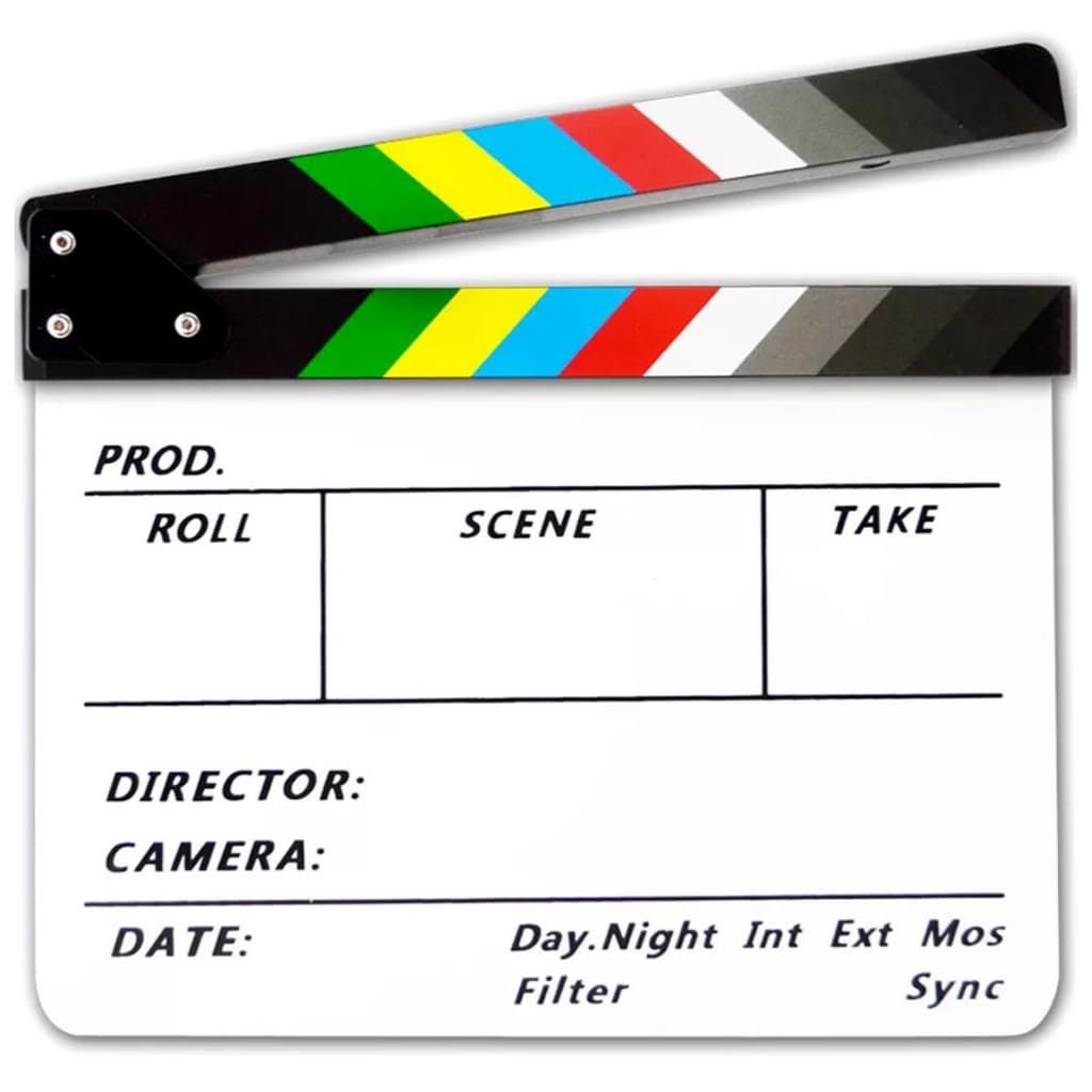 Clapper Board Acrylic Movie Action Slate Clapper Board ลูกตุ้มคณะอะคริลิค รูปที่ 2
