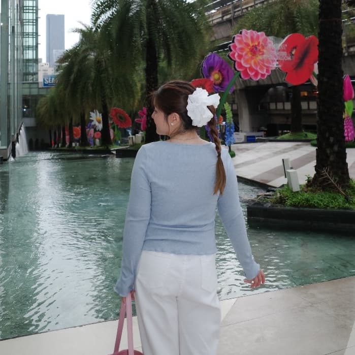 Frost Petal Top เสื้อสาวอวบ รูปที่ 8