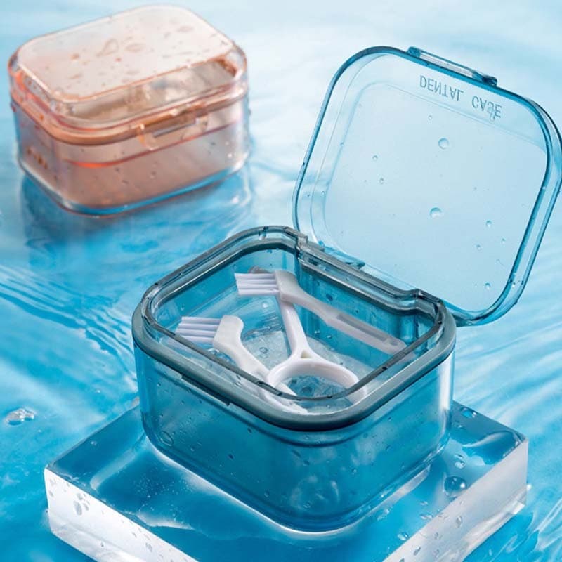 inn กล่องใส่รีเทนเนอร์ 3 ชั้น กล่องแช่ฟันปลอม Retainer Box จัดฟัน รีเทนเนอร์ กล่องรีเทนเนอร์แบบพกพา สามารถใส่น้ำแช่ได้ รูปที่ 7