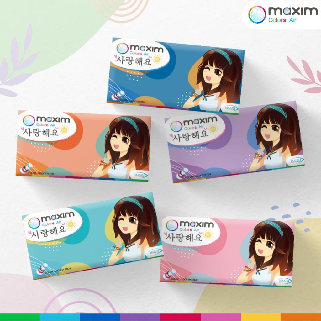 maxim คอนแทคเลน์สี รายเดือน รุ่นตาสวย กล่องสีฟ้า รูปที่ 8