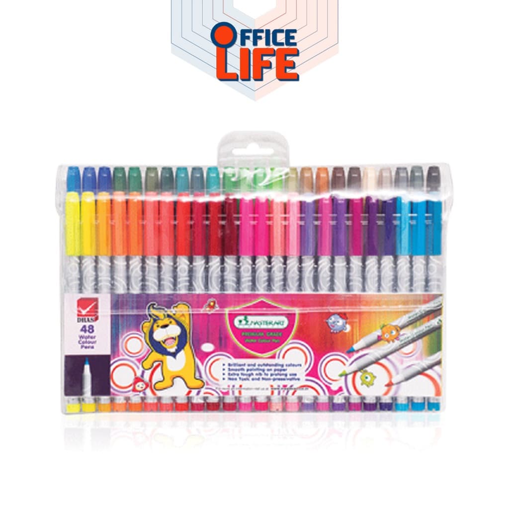 Master Art ปากกาเมจิก หัวแหลม ชนิดสีน้ำ Waterbase มี 12, 24, 36, 48 สี รูปที่ 5