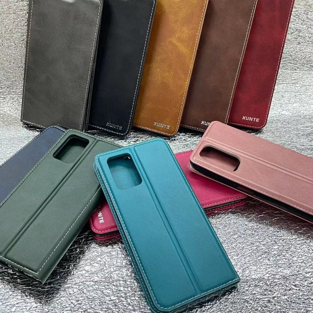 เคสฝาพับ หนัง XUNTE รุ่น Samsung A7 2018 A9 PRO C9 PRO A8 PLUS J4 PLUS J6 PLUS A6 plus J8 เคสกระเป๋า ตั้งได้ รูปที่ 8