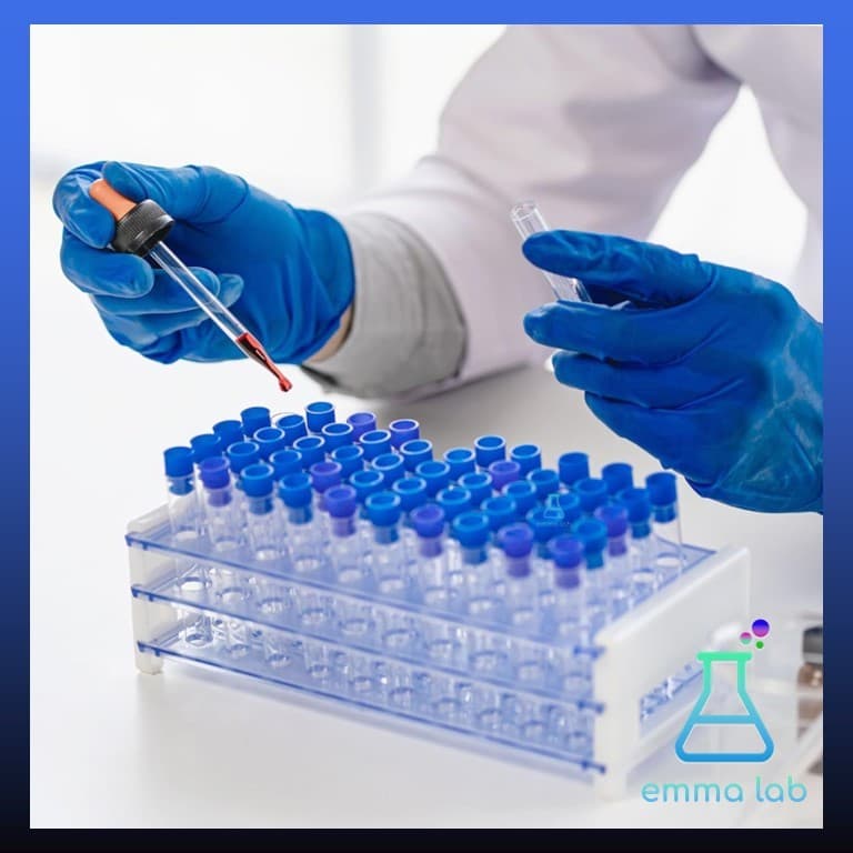 ที่วางหลอดทดลอง พลาสติก สำหรับใช้ในห้องปฏิบัติการ Blue Plastic Test Tube Rack รูปที่ 4
