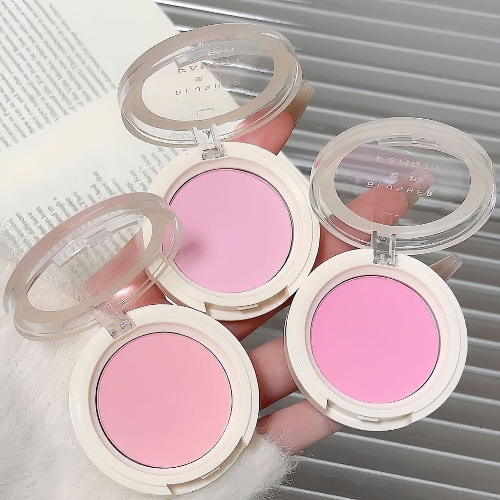 FAMOTY บลัชออน เนื้อฝุ่น Blush โทนสีชมพู สีสวย บรัชออน ปัดแก้ม เนื้อดี ติทนนาน กันน้ำ รูปที่ 6