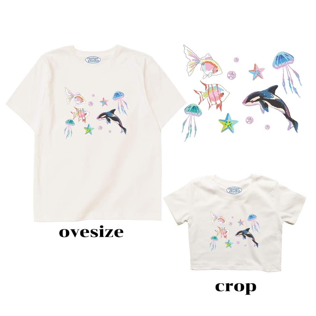 resign studio - crop&oversize ลาย Under the sea V2 รูปที่ 1