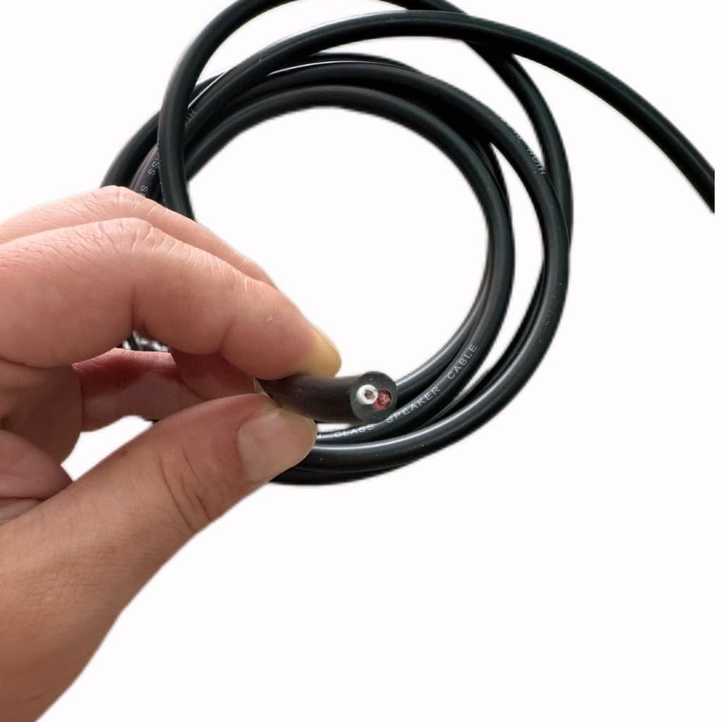 PT SHOP สายลำโพงกลมดำ 2x1.5mm Audio Speaker Cable สายลำโพงซับเบส100% รูปที่ 3
