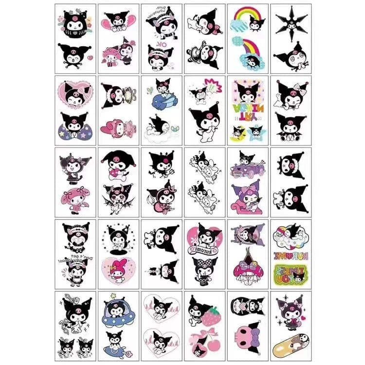 แทททูติดหน้า ลายการ์ตูน หัวใจ SD รูปที่ 2