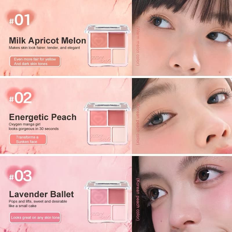 JUDYDOLL Blush & Highlight บลัชออนและไฮไลท์ สีสวย ทนทานตลอดเวลา กันน้ำ 9g รูปที่ 2