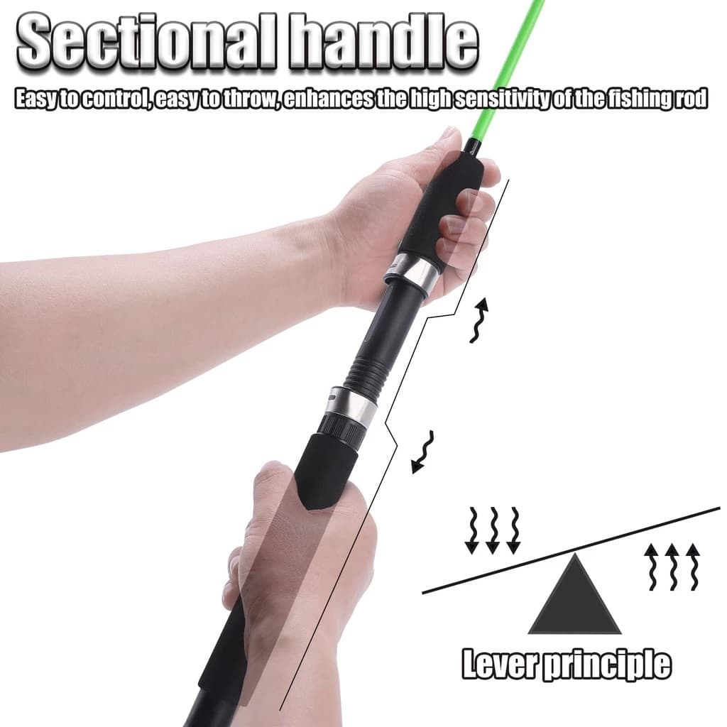 คันเบ็ดตกปลา Spinning Rods 1.2 / 1.6 / 1.8 เมตร คันสปิน 2 ท่อน เท่ๆ รูปที่ 5
