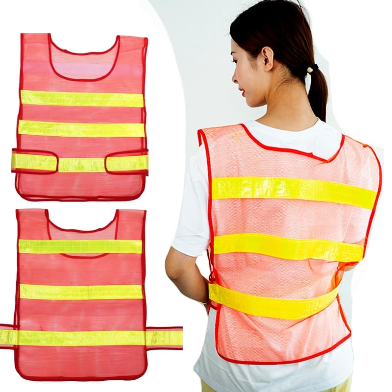 เสื้อกั๊กสะท้อนแสง เสื้อกั๊กเซฟตี้ Reflective Safety Vest เพิ่มความปลอดภัยในการทำงาน การออกแบบที่พิถีพิถัน เสื้อเขียว รูปที่ 3