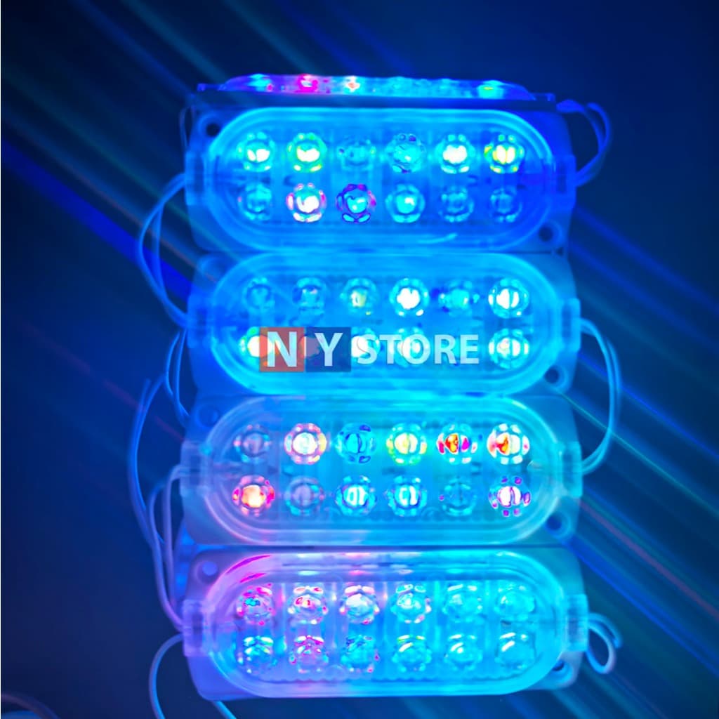 1อัน ไฟ24V​12V ไฟใส่รถกระบะ รถยนต์12LED300L12เม็ดไฟขนาด104mm*38mmไฟติดรถไฟสัญญาญไฟเตือนไฟข้างรถตู้บรรทุกรถมอเตอร์ไซค์ รูปที่ 8
