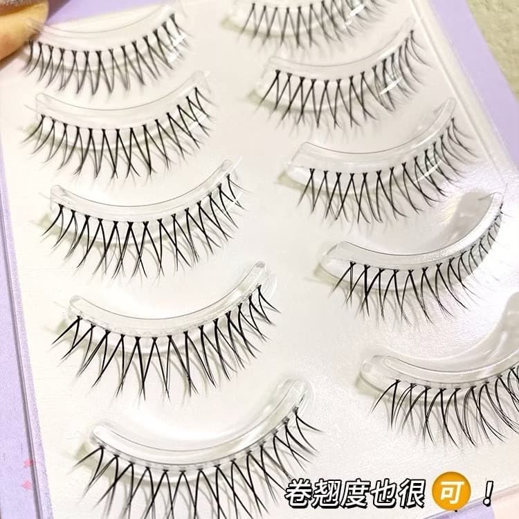 E181 ขนตาปลอม แกนใส 3D ขนมิงค์ แบบบาง ดูเป็นธรรมชาติ 5 คู่ ติดง่าย เหมือนขนตาจริง รูปที่ 3