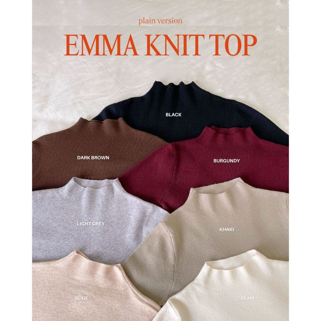 Riley.apparels - Emma knit top เสื้อคอปีน 8006 รูปที่ 8