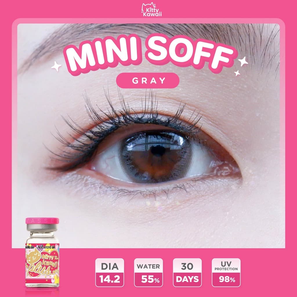 คอนแทคเลนส์ Mini Soff Brown / Gray / Black ขนาดมินิ รูปที่ 7
