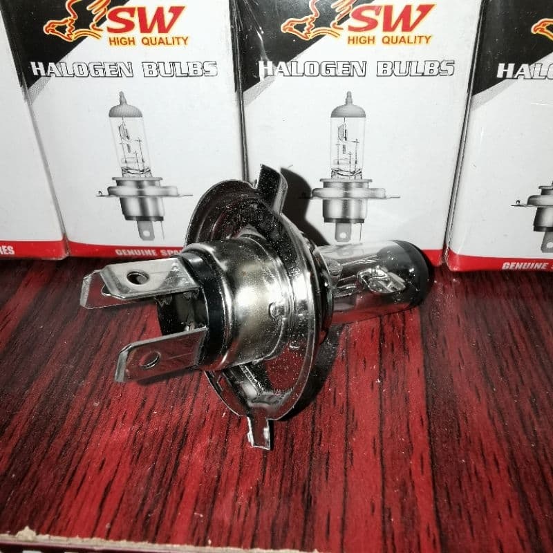 หลอดไฟหน้า 3 ขา 12V 35/35W H4 HS1 SCOOPY-I/ MSX/ SPARK115I/ FINN/ KSR รูปที่ 4