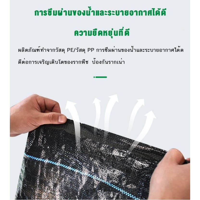 พลาสติกคลุมดิน ผ้าคลุมหญ้า พลาสติกคลุมวัชพืช กำจัดวัชพืช ผ้าคลุมวัชพืช พลาสติกเกรดส่งออก ผสมUV ฆ่าหญ้า ทำเฉพาะคุณภาพ รูปที่ 8