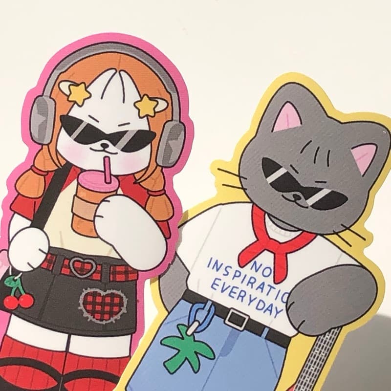 Sticker die cut 100% สติกเกอร์ OOTD รูปที่ 3