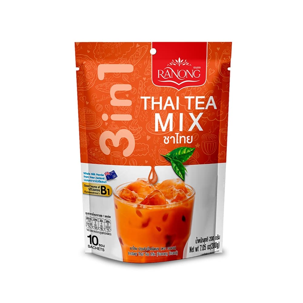 Ranong Tea 3in1 Thai Tea เรนองที 3in1 ชาไทย 10 ซอง 200 ก. รูปที่ 2