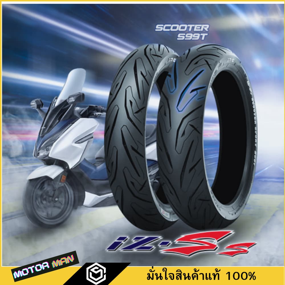 ยาง PCX 160 110/70-14 และ 130/70-13 ยี่ห้อ IRC ลาย IZS SUPER SPORT T/L ไม่ใช้ยางใน พรีเมี่ยมสุดของ irc รูปที่ 2